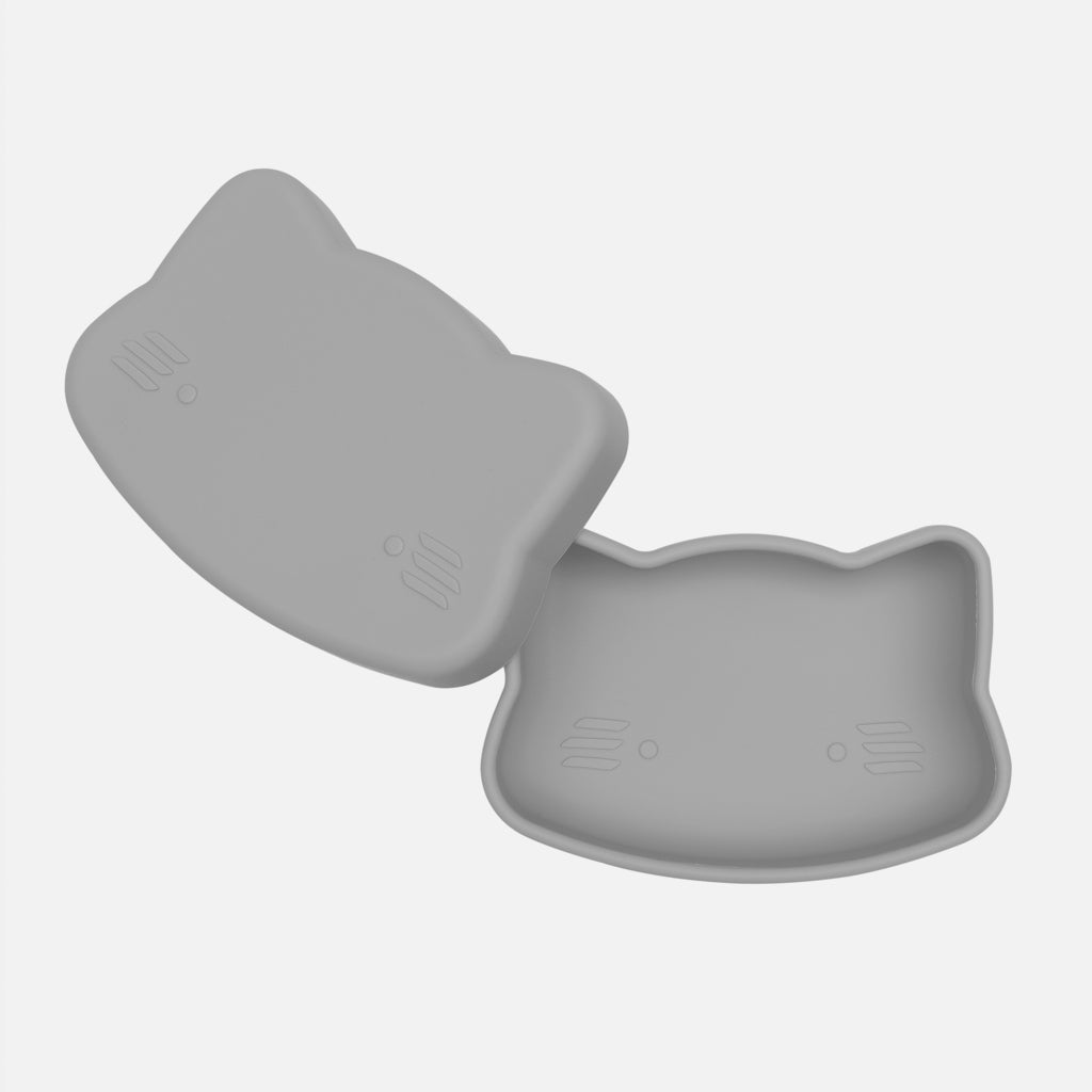 Lunch Box Snackie Cat Grey