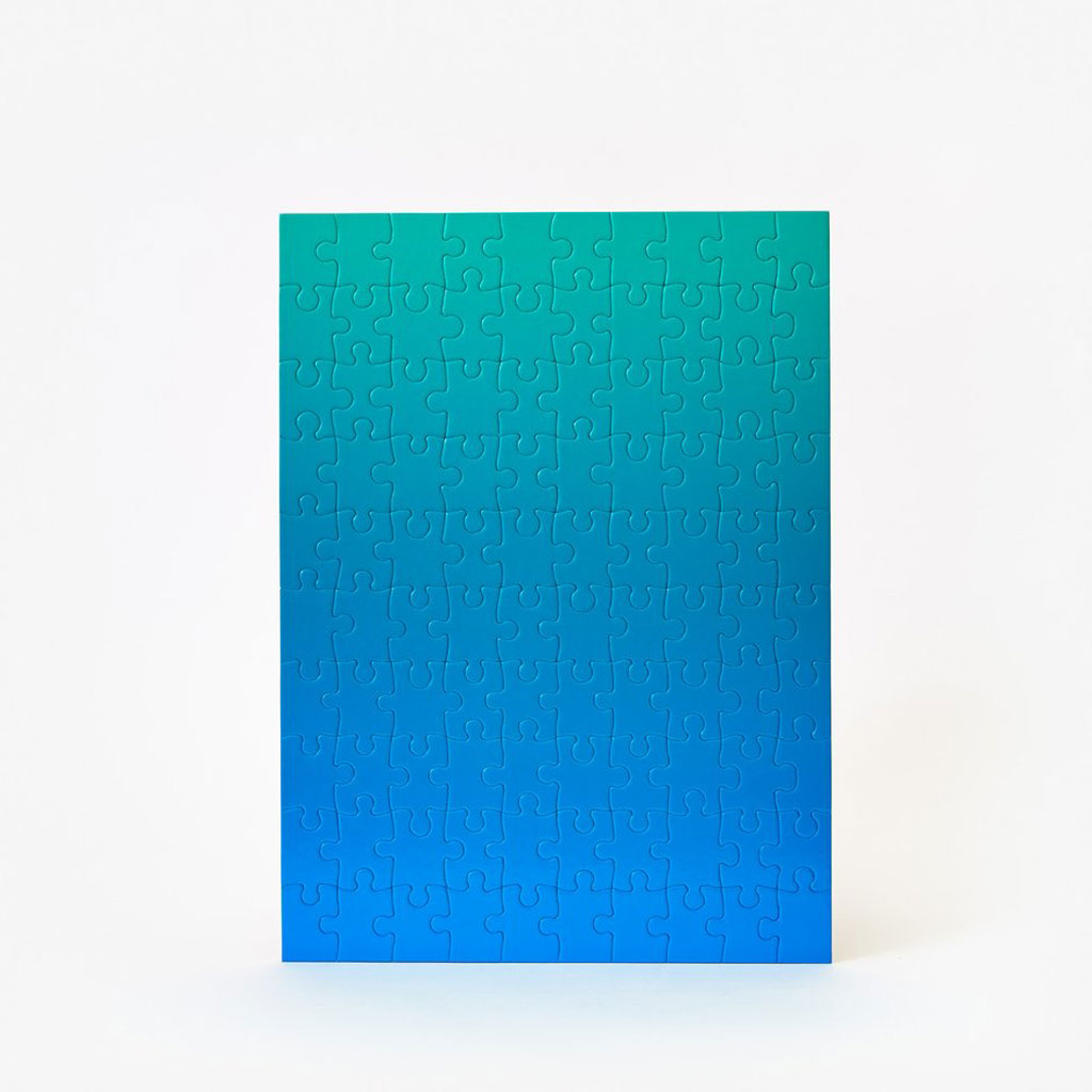 Puzzle Gradient Blue Green Small