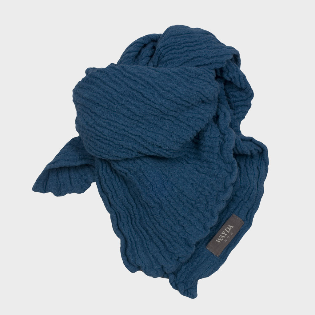 Schal Small Teal Blue 70x 70