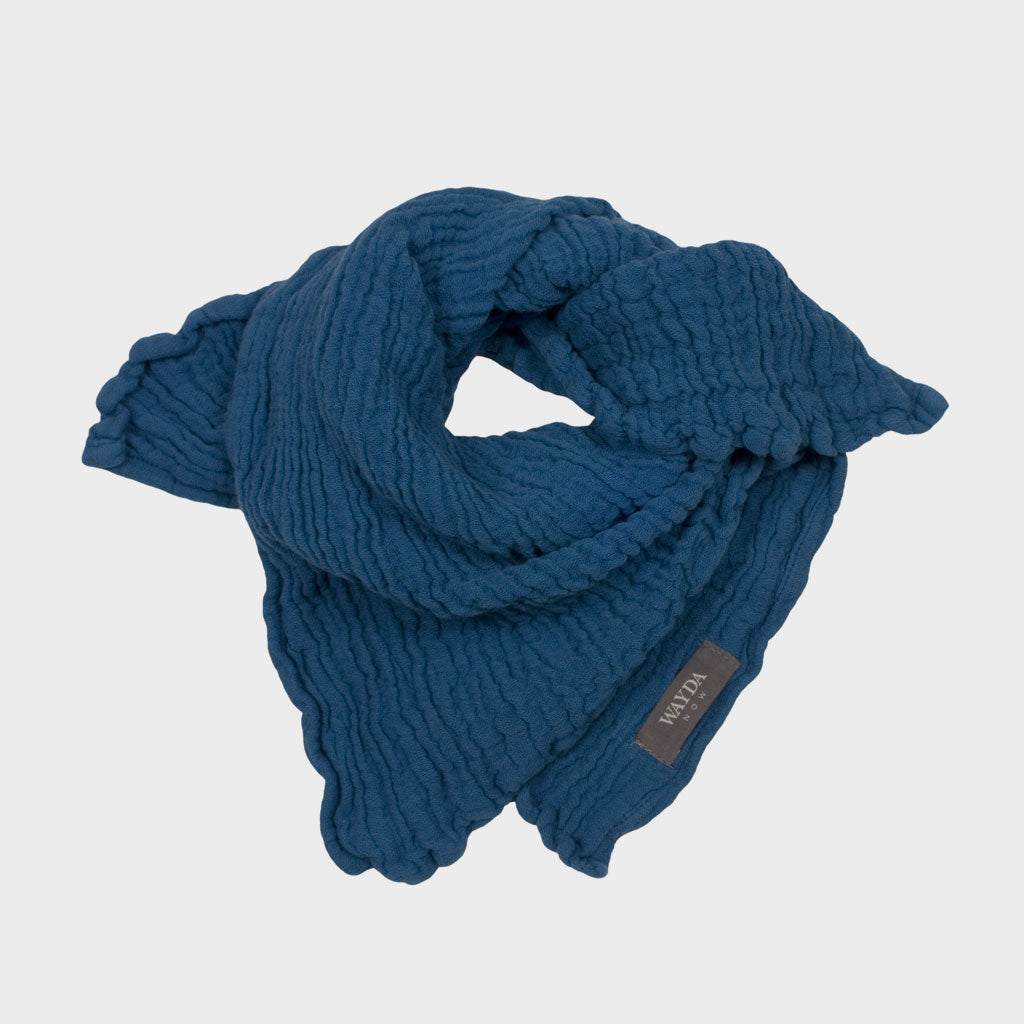 Schal Small Teal Blue 70x 70
